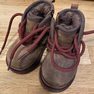 Boys Lace Up Ugg Boots